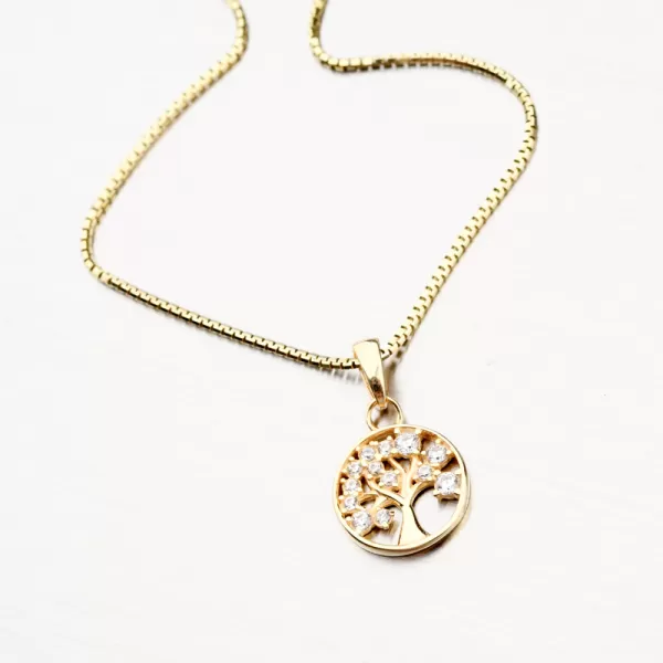 Zlatý přívěsek - strom života 43-21997