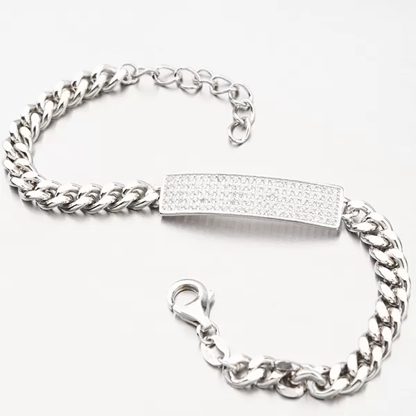 Stříbrný náramek se zirkony B2001195-1905-SLX