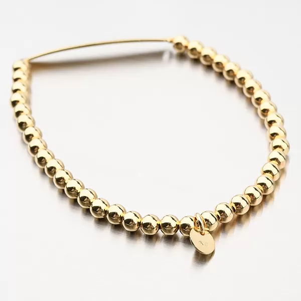 Stříbrný pozlacený náramek s možností rytiny B2001503-0940-SLX