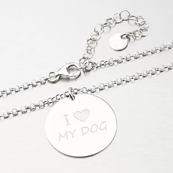 Stříbrný náhrdelník - pes N1701042-2464-SLX