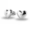 Dámské náušnice bílé zlato 585/1000 přírodní diamant 0.024 ct G/SI srdíčka s brilianty 140019-B-DIA