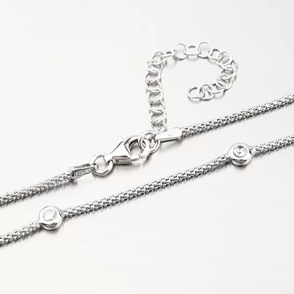 Náhrdelník se zirkony - stříbro 925 N2001538-1264-SLX