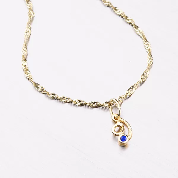 Přívěsek s modrým zirkonem 532-1169.0