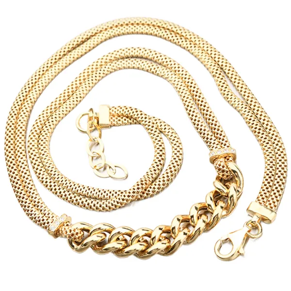 Dámský náhrdelník stříbro 925 zlacený N1504993-0940-SLX