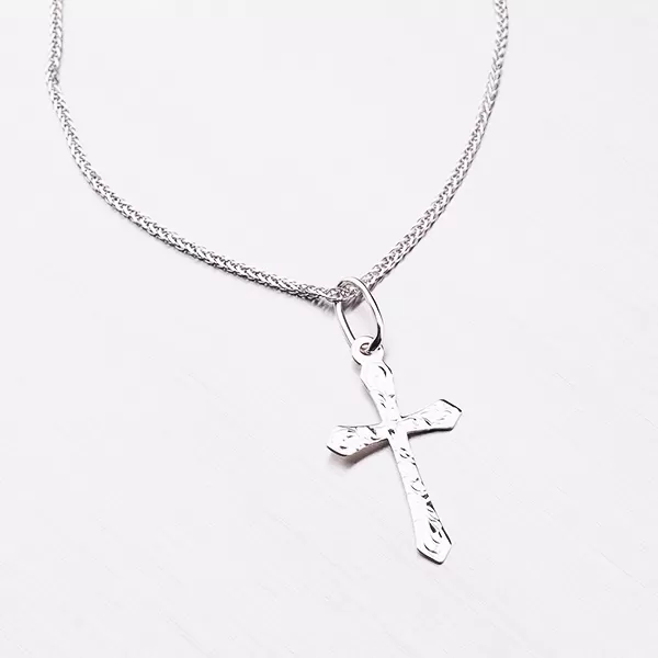 Křížek z bílého zlata 327P-131133