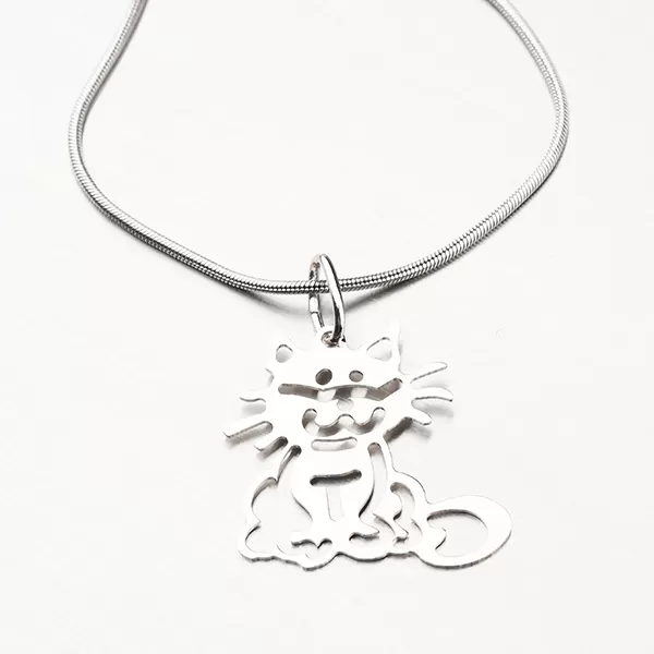 Stříbrný přívěsek kočka P1502728-1507-SLX