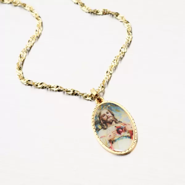 Zlatý přívěsek s Ježíšem Kristem 43-21841