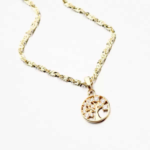 Zlatý přívěsek - strom života 43-21997
