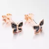Stříbrné náušnice motýlci v barvě růžového zlata E1703978-2281-SLX
