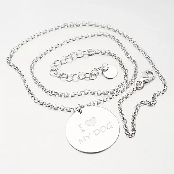 Stříbrný náhrdelník - pes N1701042-2464-SLX