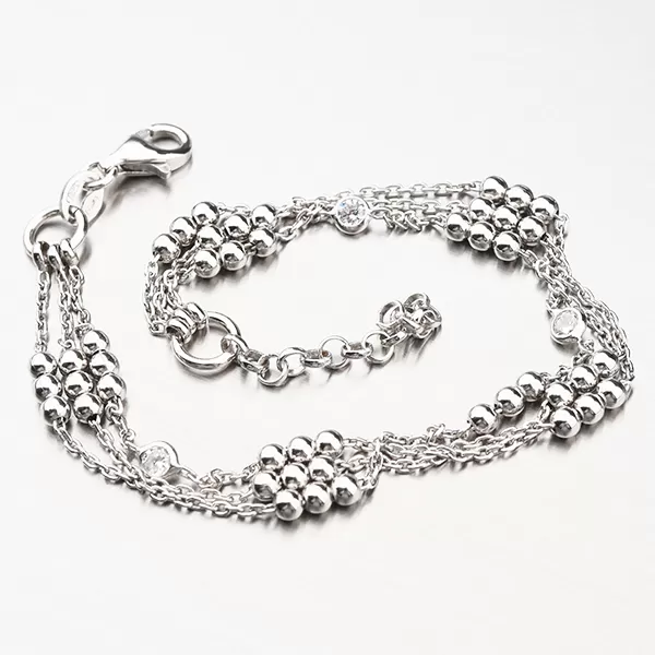 Náramek se zirkony - stříbro 925 B2501155-0398-SLX