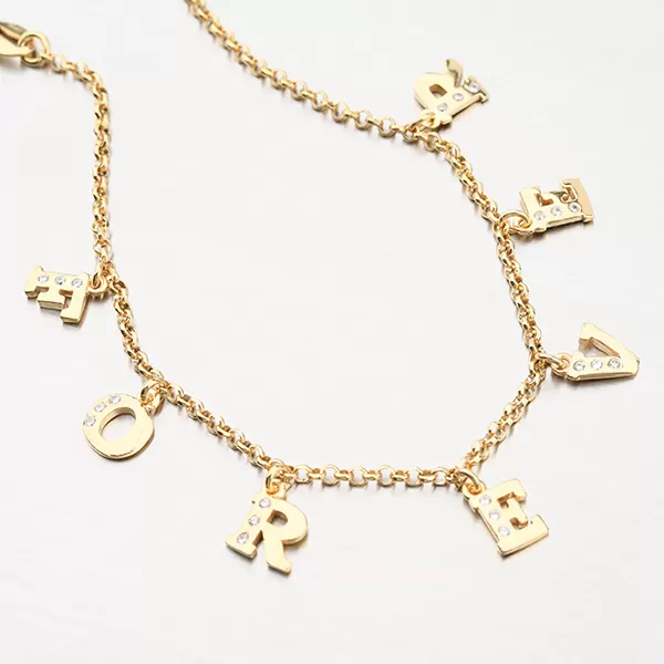 Dámský náramek stříbro 925 zirkon zlacený FOREVER B2001470-0331-SLX