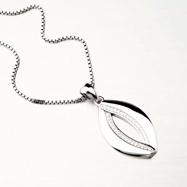 Přívěsek ze stříbra ze zirkony PKL-3089