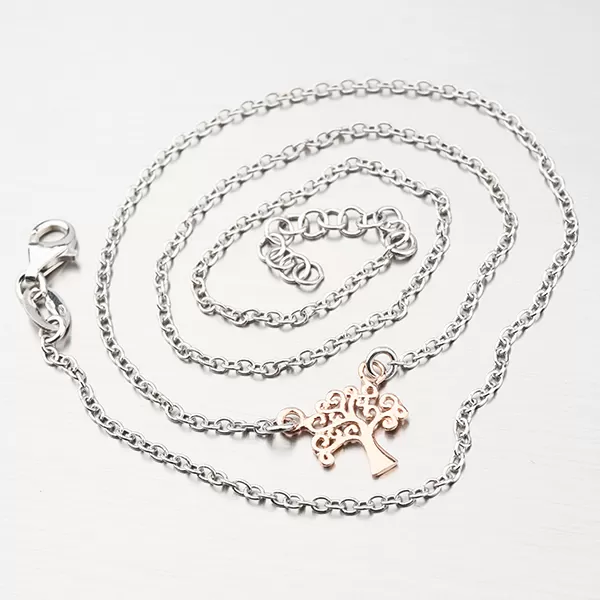 Stříbrný náhrdelník se stromem života N1502490-0331-SLX