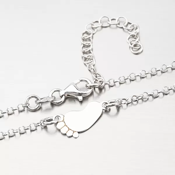 Stříbrný náhrdelník - chodidlo N1800992-1264-SLX