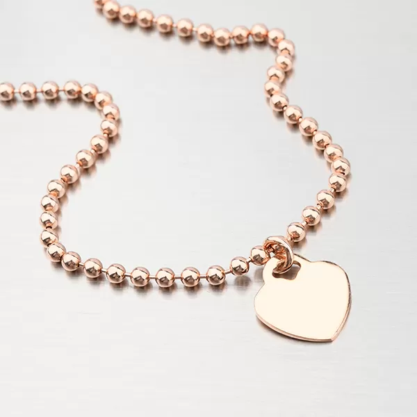 Stříbrný náhrdelník se srdcem s možností rytiny N1803140-0940-SLX