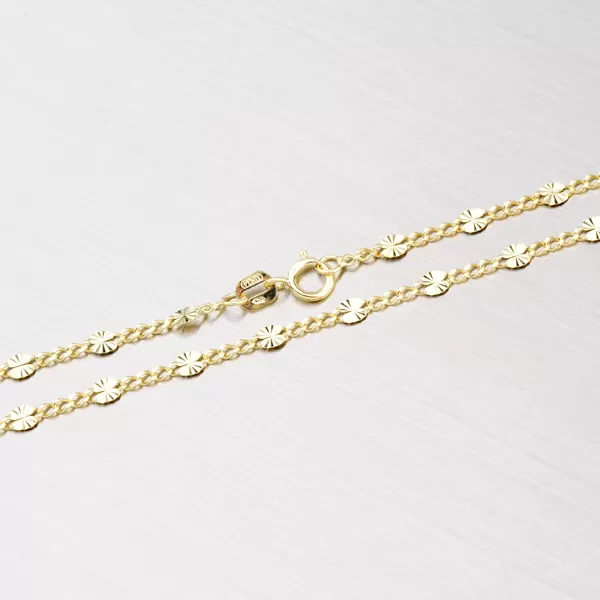 Ozdobný zlatý náramek 44-1237