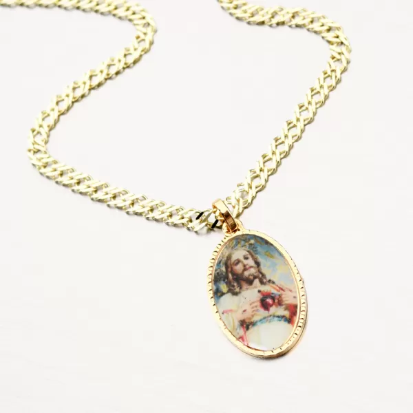 Zlatý přívěsek s Ježíšem Kristem 43-21841