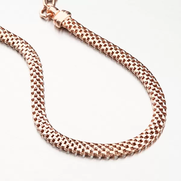 Stříbrný náramek v barvě růžového zlata B1300488-1264-SLX