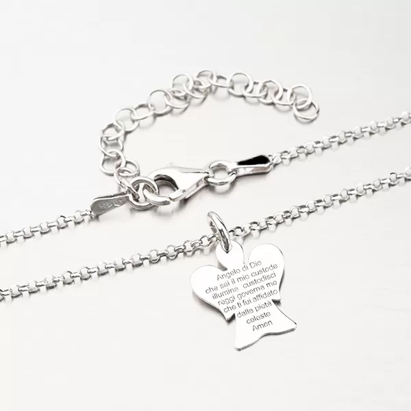 Stříbrný náhrdelník s andělem N1604194-1264-SLX