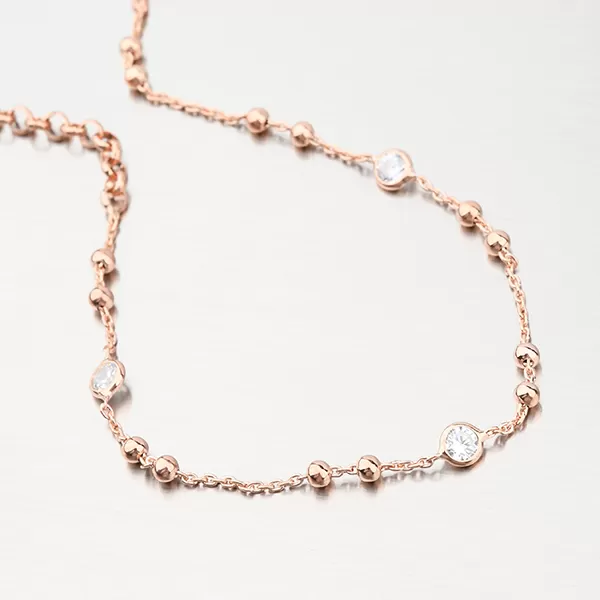 Náramek - stříbro 925 v barvě růžového zlata B2201483-0398-SLX