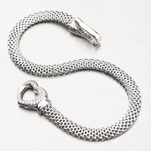 Stříbrný náramek se zirkony B1902527-2196-SLX