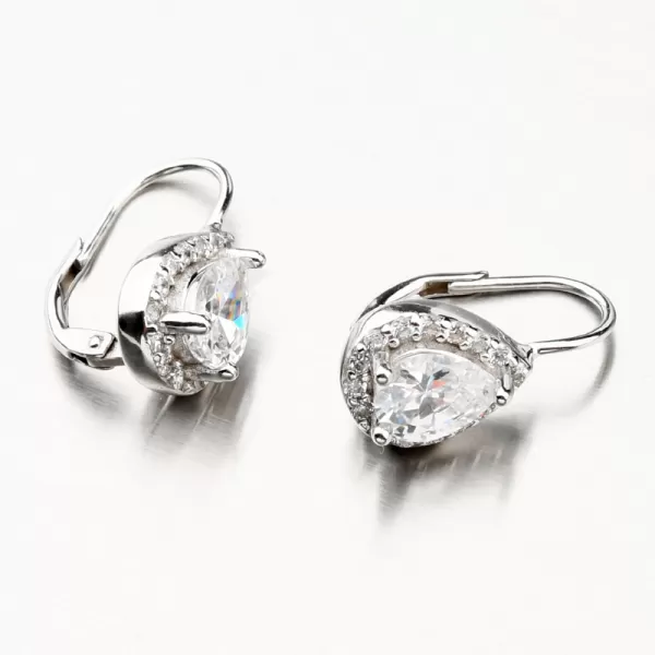 Stříbrné náušnice se zirkony PKL-2063