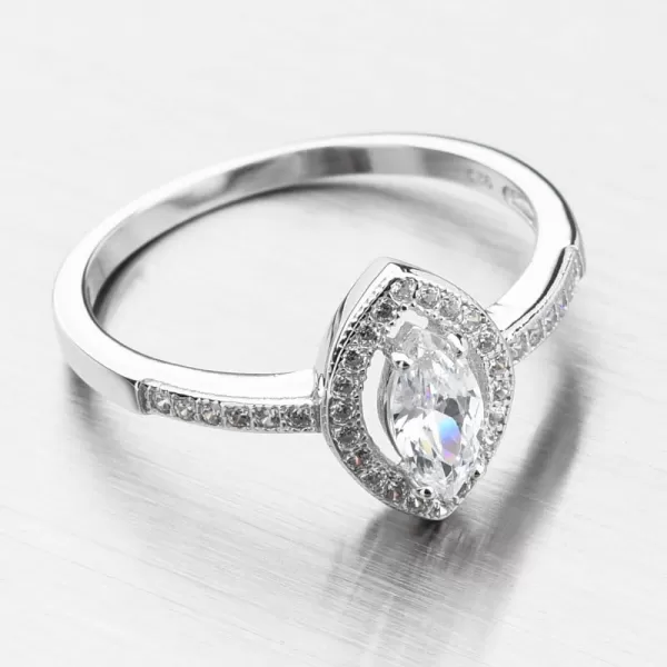 Stříbrný prsten se zirkony PKL-1016