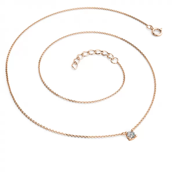 Zlatý náhrdelník s briliantem 10828-NH01-CV