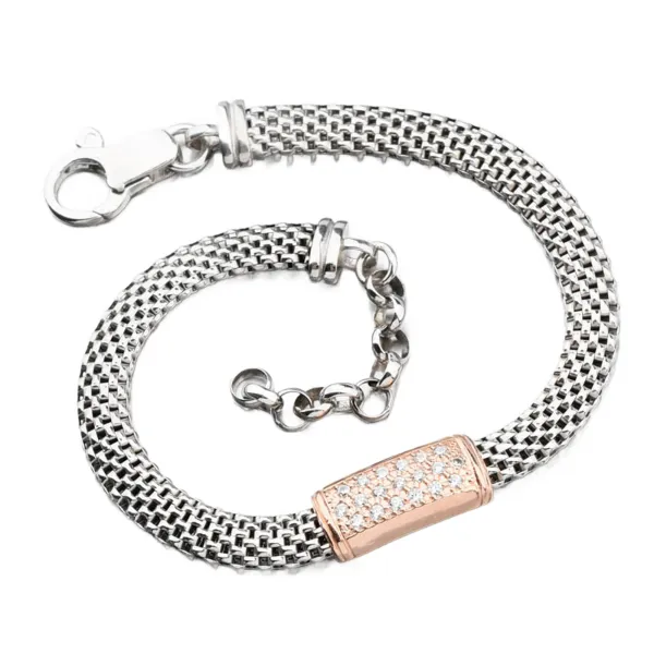 Náramek - stříbro 925 se zirkony B1400750-1304-SLX