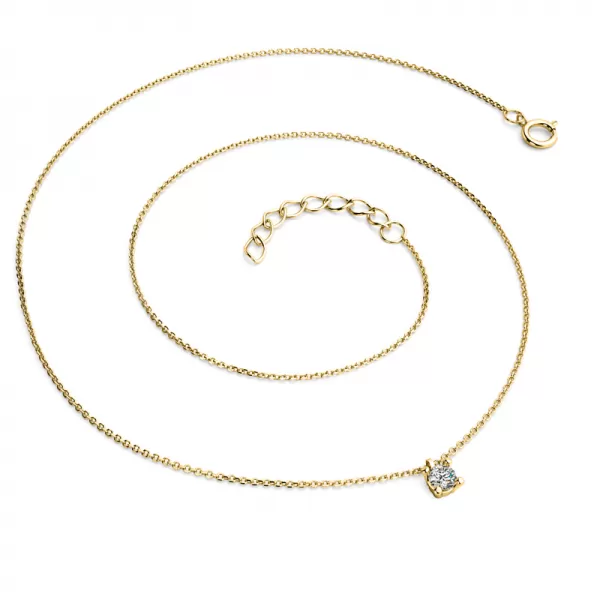 Zlatý náhrdelník s briliantem 10828-NH02-ZL