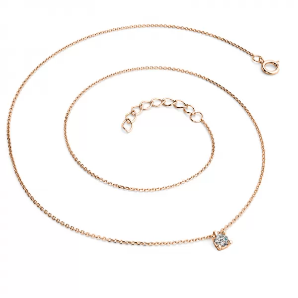 Zlatý náhrdelník s briliantem 10828-NH02-CV