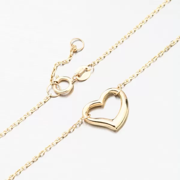 Zlatý náramek se srdcem 614A-010