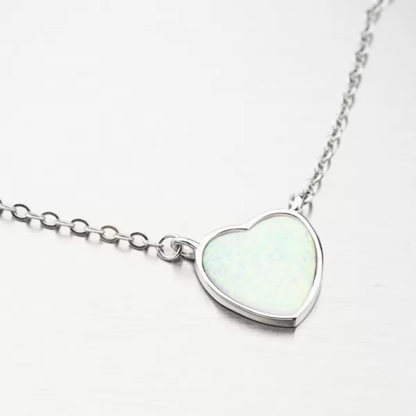 Stříbrný náhrdelník s opálem SST-15817/45L