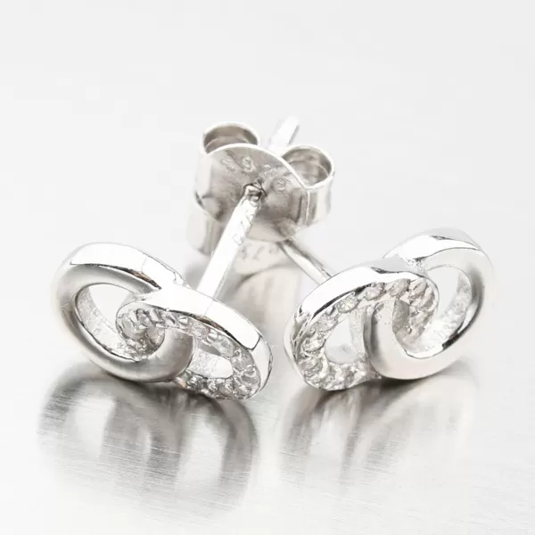 Stříbrné náušnice se zirkony UPST-122831