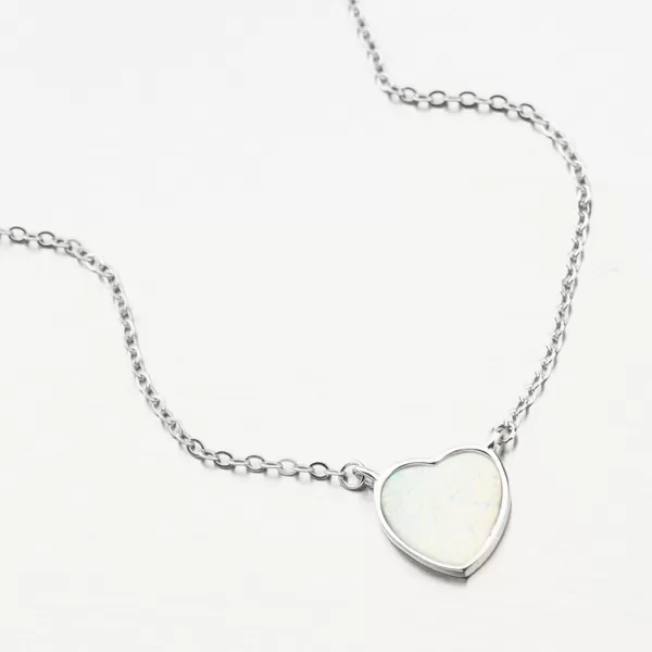 Stříbrný náhrdelník s opálem SST-15817/45L