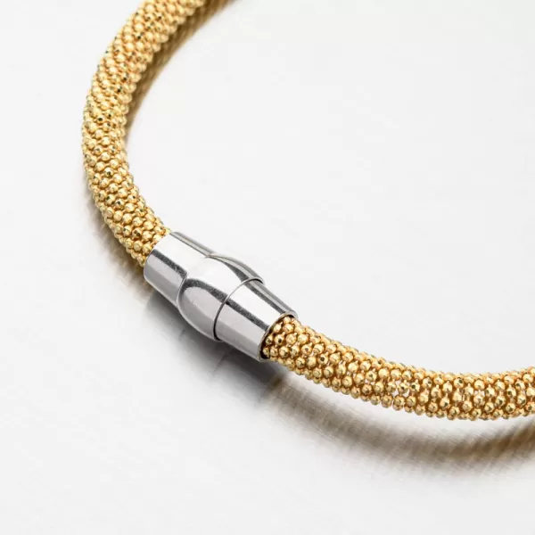 Stříbrný náramek v barvě zlata B1400803-1304-SLX