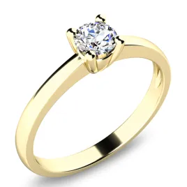 Zásnubní prsten žluté zlato 585/1000 zirkon ZP-10940-ZL-ZIR