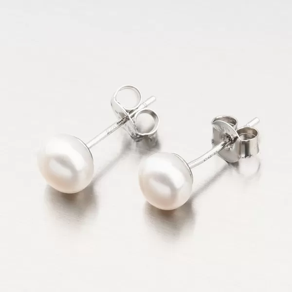Stříbrné náušnice s perlou UPST-123277/P/G
