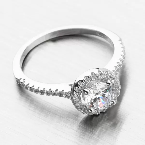 Stříbrný prsten se zirkony PKL-1011