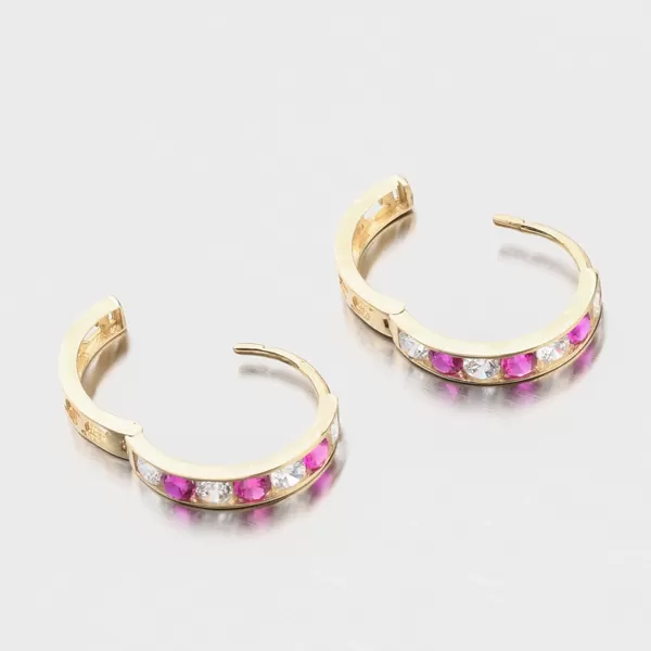 Zlaté kroužky se zirkony 612A-003