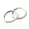 Dámské náušnice stříbro 925 zirkon kruhy se 20 mm UCST-123049