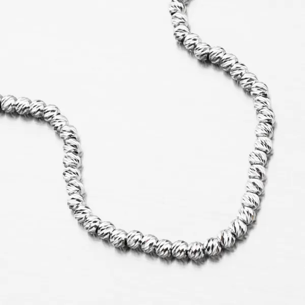 Stříbrný náramek facetované kuličky B1400625-0048-SLX