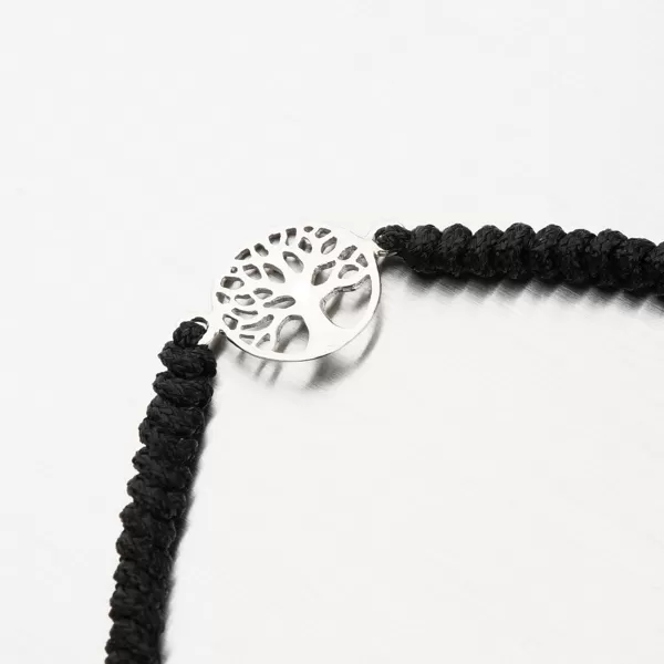 Stříbrný provázkový náramek strom života BST-14537