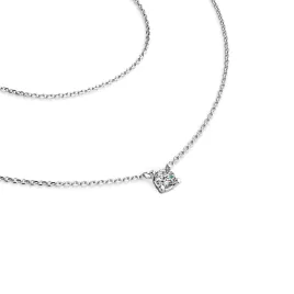 Dámský náhrdelník žluté zlato 585/1000 přírodní diamant 0.130 ct G/SI s briliantem 10828-NH01-B