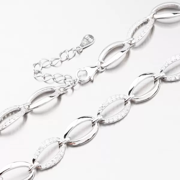 Stříbrný náramek se zirkony PKL-4005