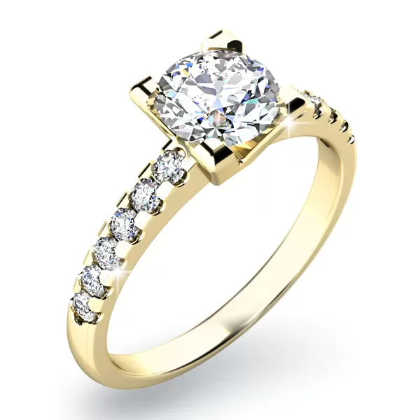 Zásnubní prsten s diamanty ZP-10804D-ZL