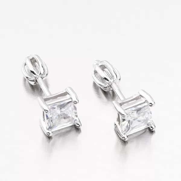 Stříbrné náušnice pecky se zirkonem PKL-2116