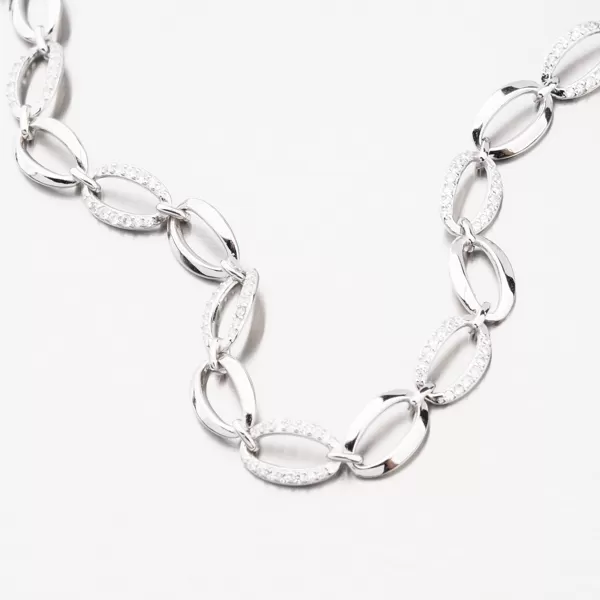 Stříbrný náramek se zirkony PKL-4005