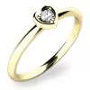 Zásnubní prsten žluté zlato 585/1000 přírodní diamant 0.045 ct G/SI ZP-10849D-ZL